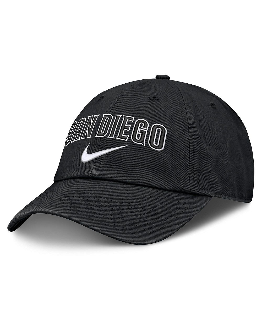 Мужская кепка Nike San Diego Padres Primetime Club Adjustable Black