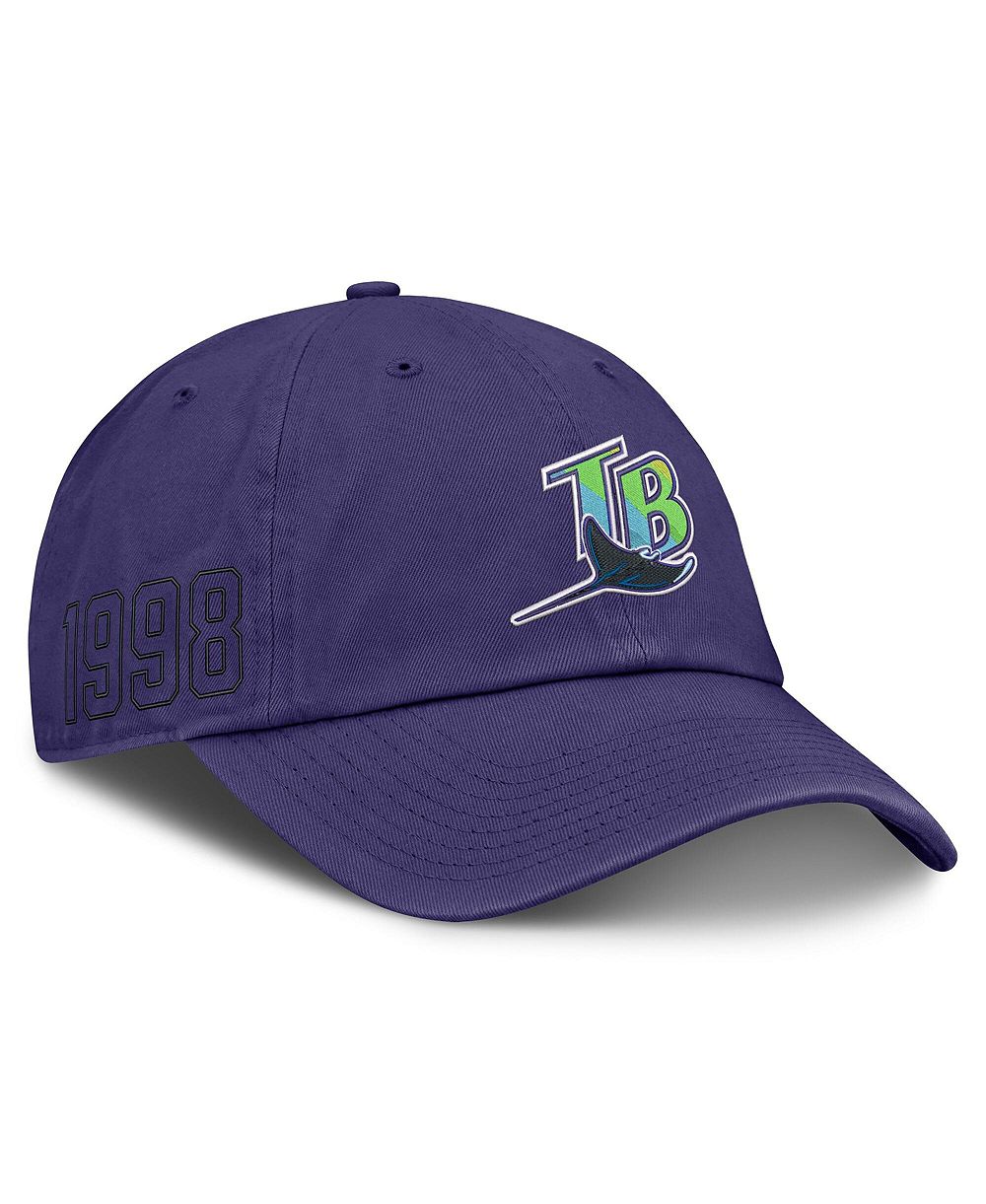 Мужская регулируемая кепка Nike Tampa Bay Rays Cooperstown Club в цвете Purple