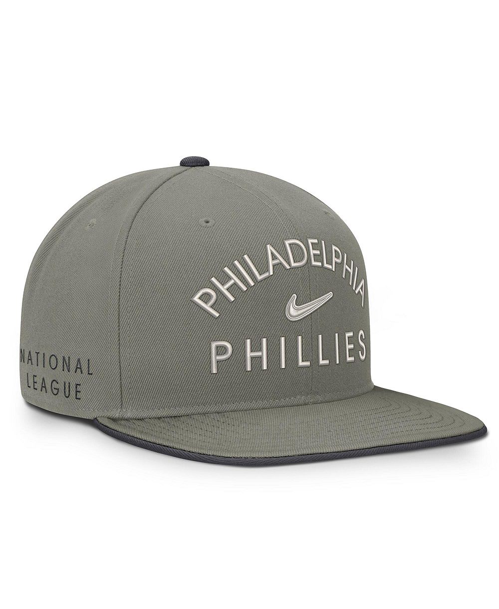 Nike Мужская кепка Philadelphia Phillies Pro Dri-FIT Snapback оливкового цвета