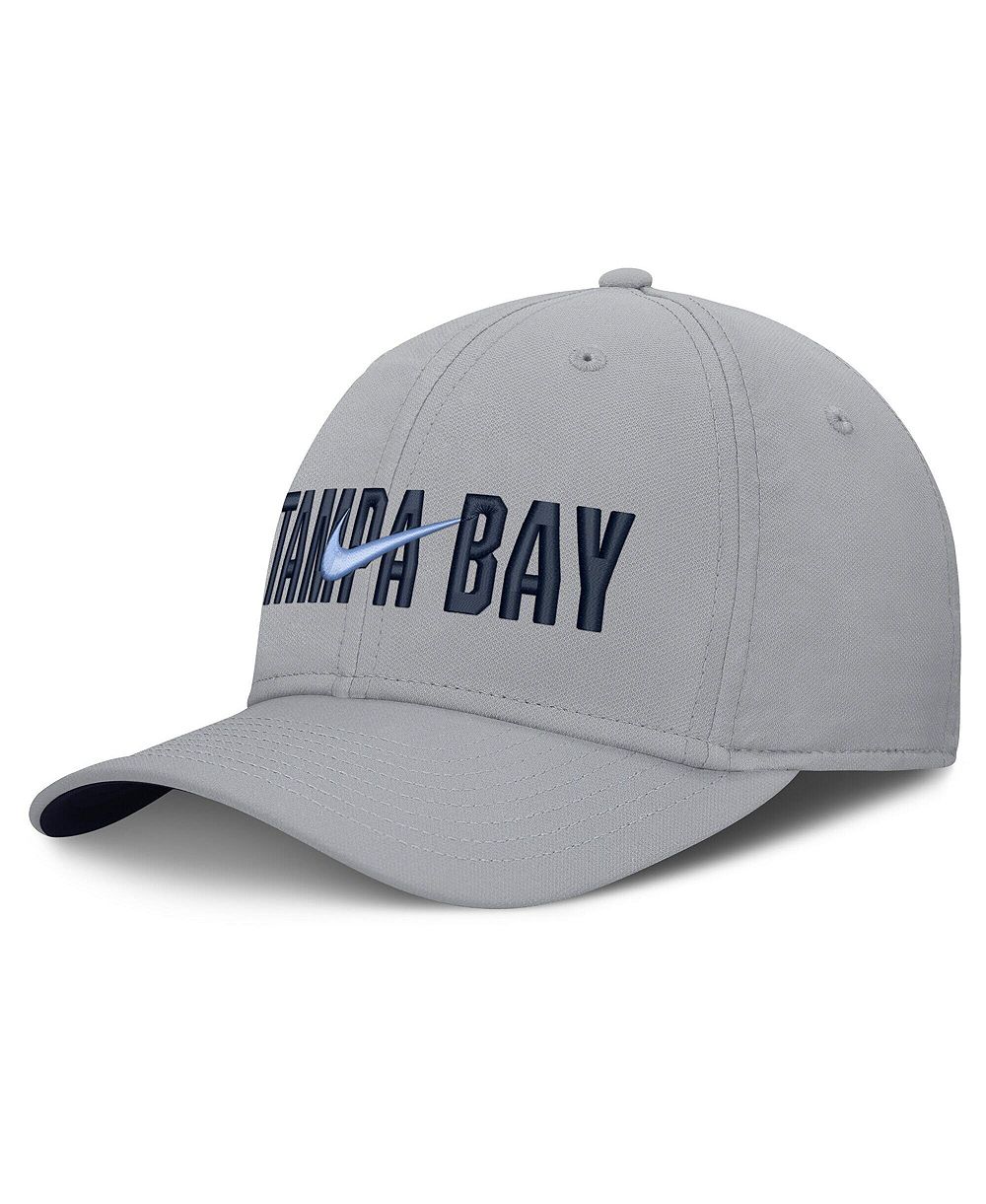 Кепка Nike Men's Gray Tampa Bay Rays Primetime Rise Dri-FIT Flex