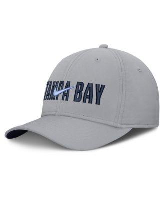 Кепка Nike Men's Gray Tampa Bay Rays Primetime Rise Dri-FIT Flex