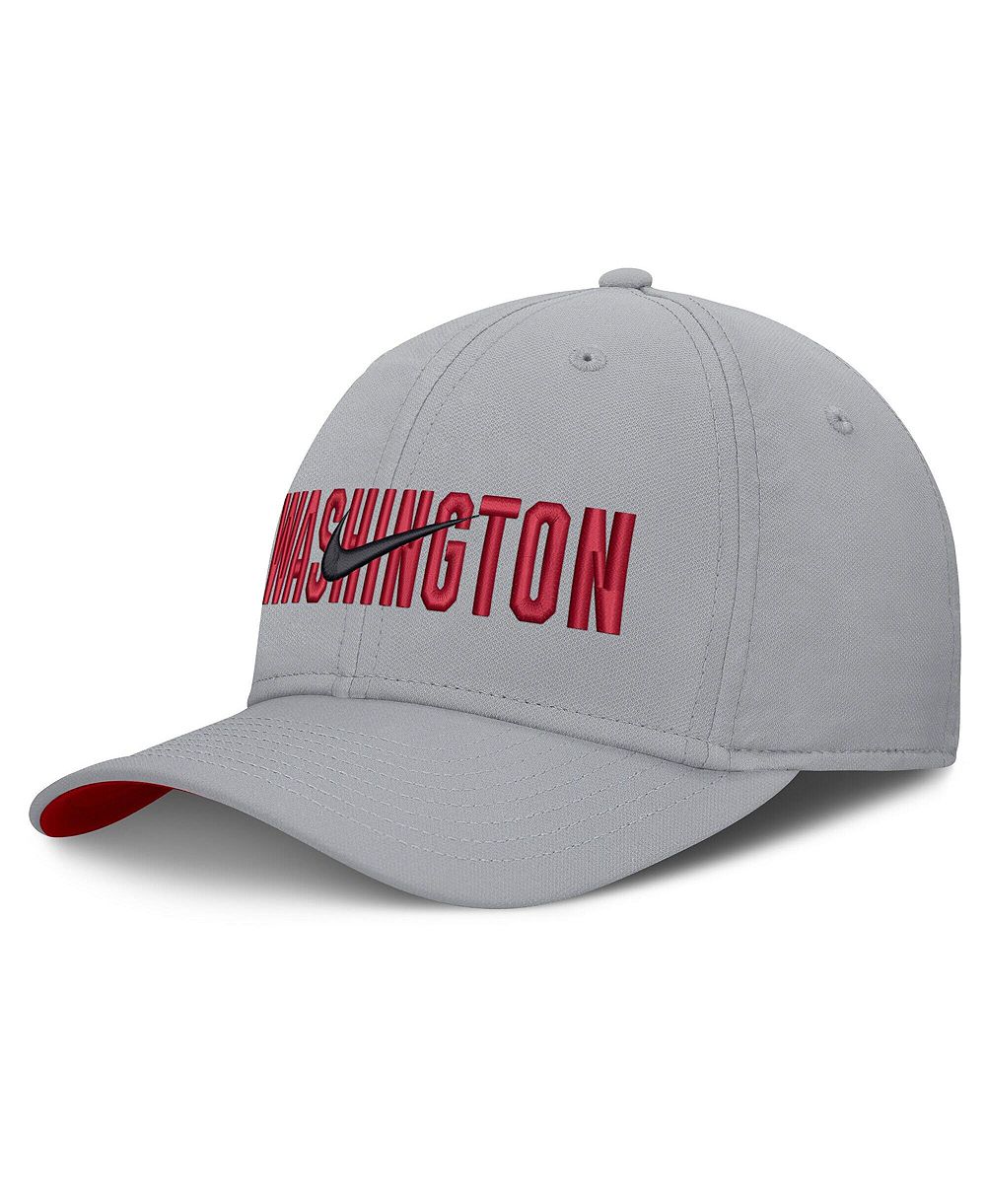 Nike Мужская серая кепка Washington Nationals Primetime Rise Dri-FIT Flex