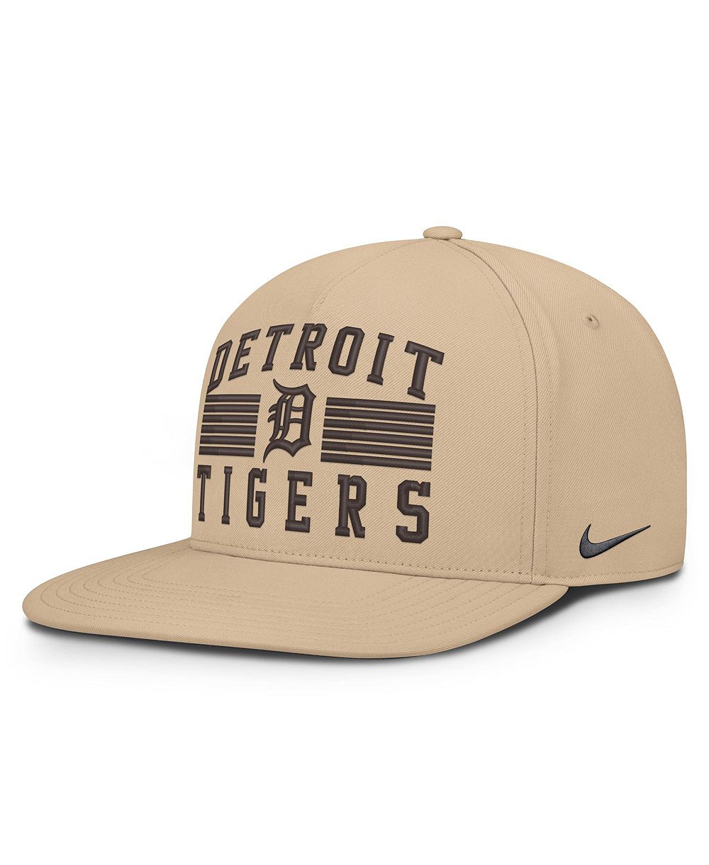 Мужская кепка Nike Khaki Detroit Tigers Desert Pro AeroBill Dri-FIT Snapback