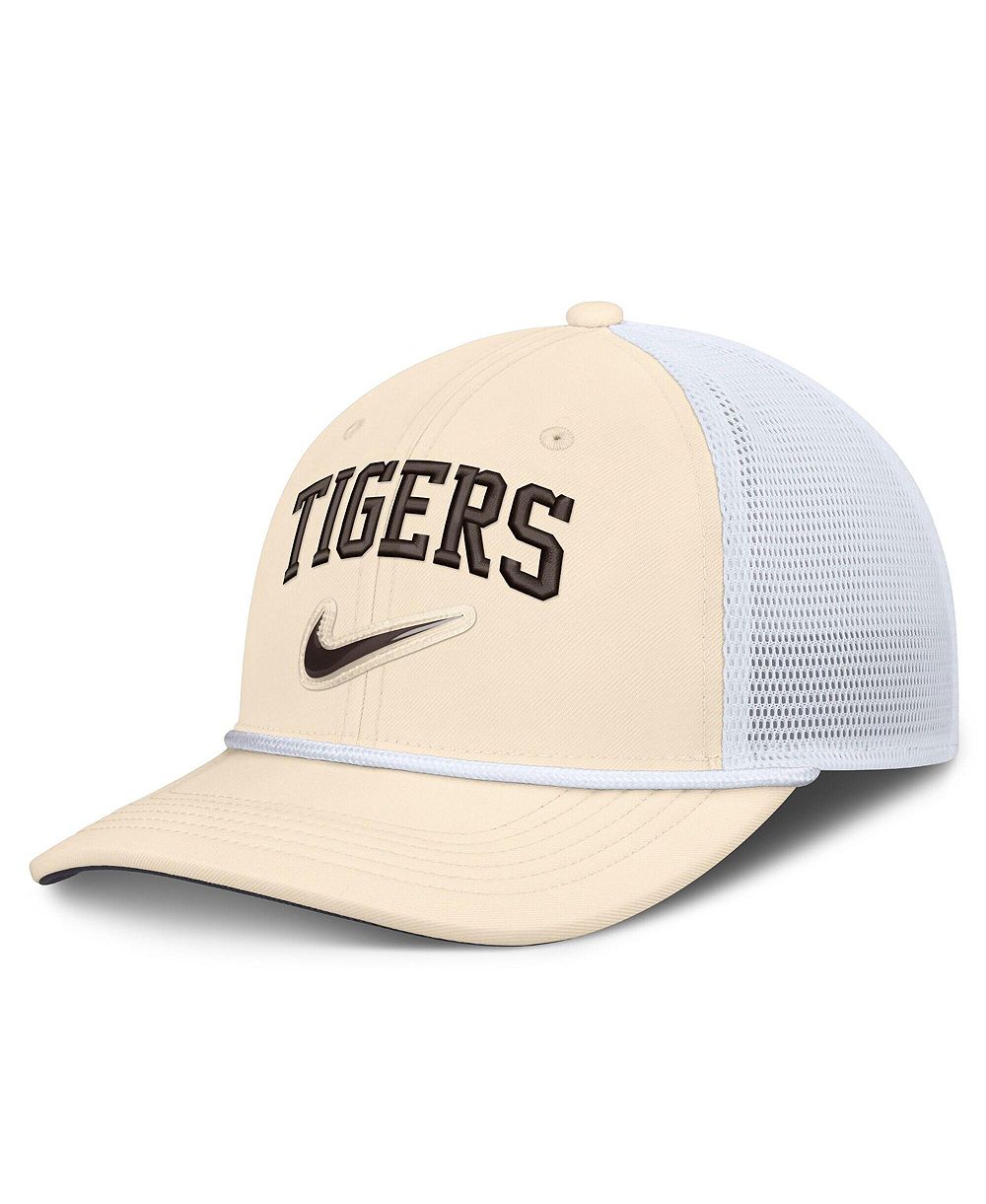 Nike Men's Natural/White Detroit Tigers Rise Dri-FIT Trucker Adjustable Hat
