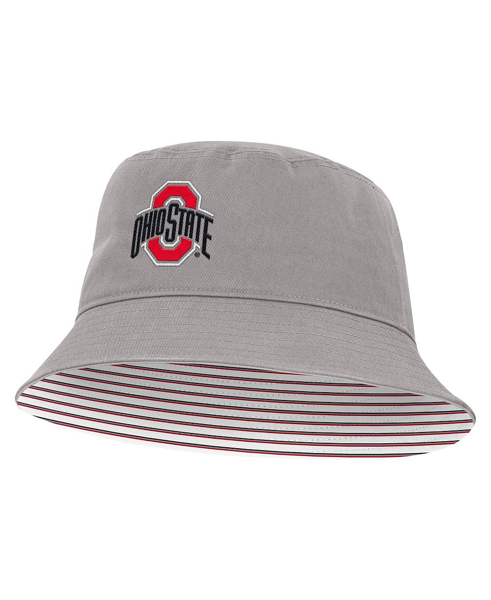 Мужская и женская панама Nike Ohio State Buckeyes Primetime Apex Gray