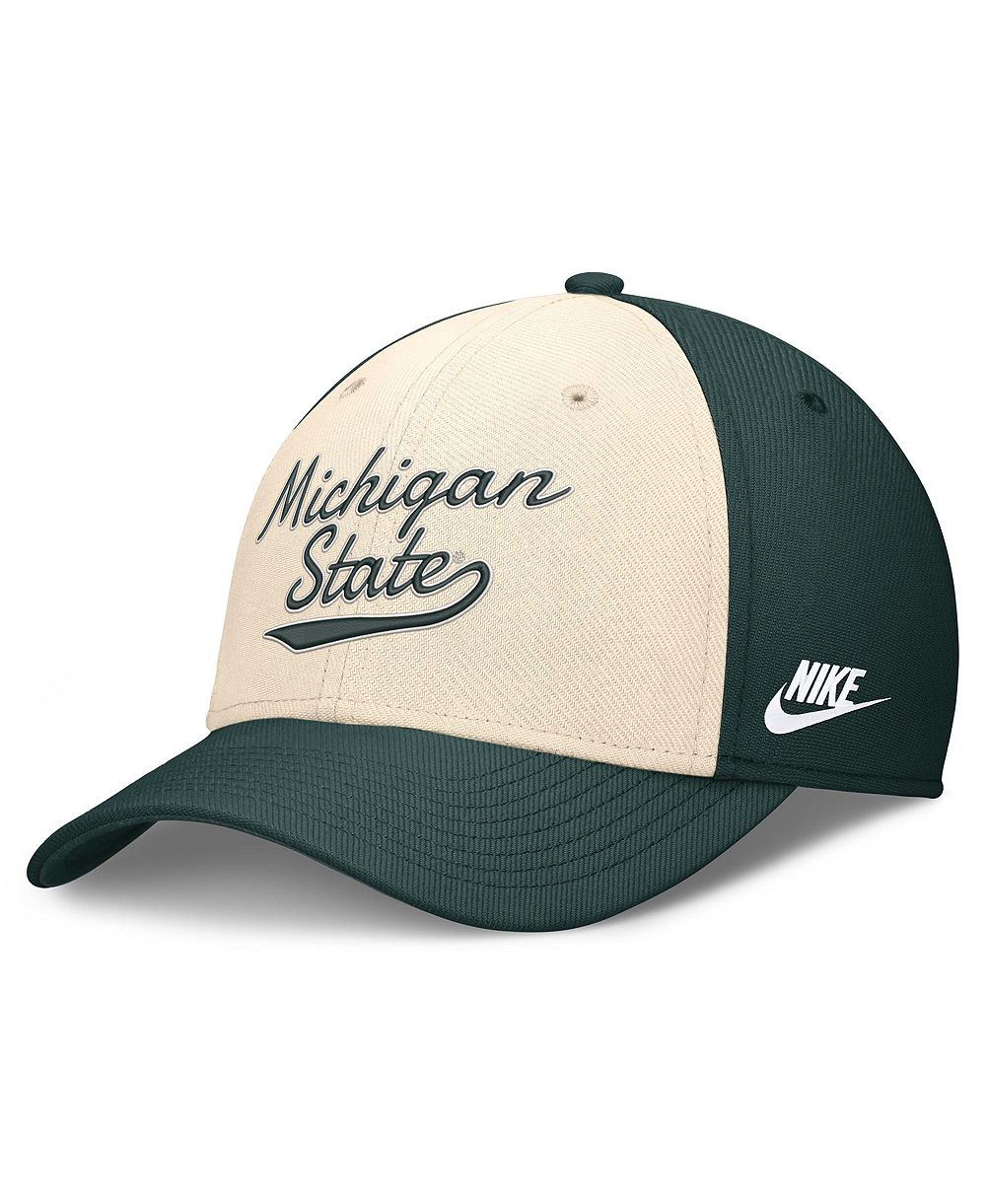 Nike Мужская натуральная/темно-зеленая кепка Michigan State Spartans