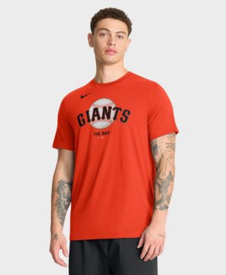 Nike Мужская футболка San Francisco Giants Tri-Blend Logo, оранжевая