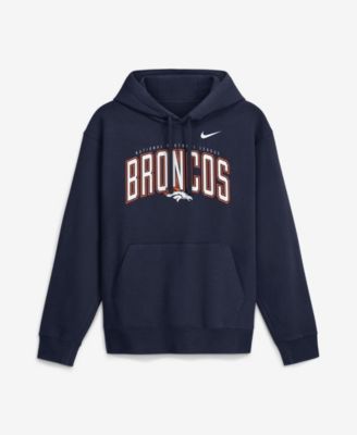 Мужская толстовка Nike Navy Denver Broncos Expect Victory Club Fleece Pullover Hoodie