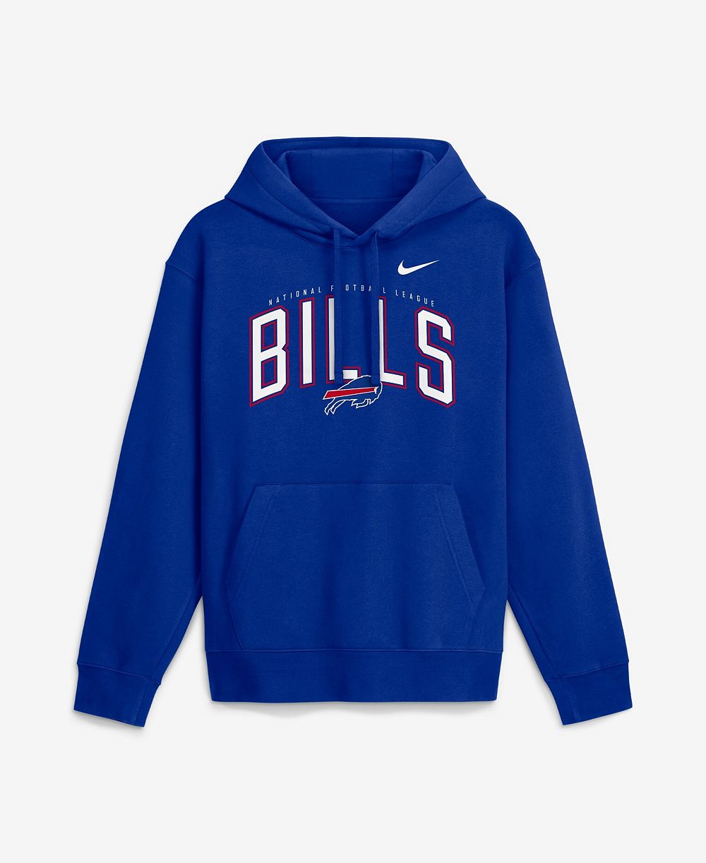 Мужское флисовое худи Nike Club Expect Victory Buffalo Bills Royal