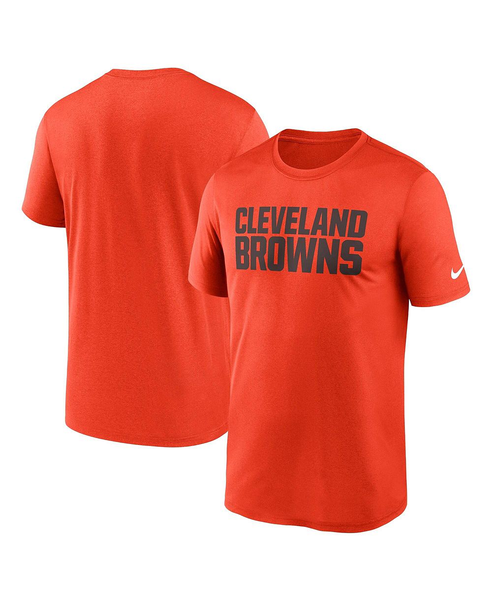 Мужская футболка Nike Orange Cleveland Browns Primetime Legend Wordmark Dri-FIT