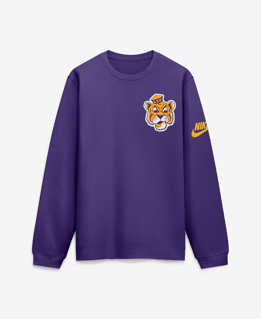 Nike Men's Purple LSU Tigers Legacy Sweatshirt