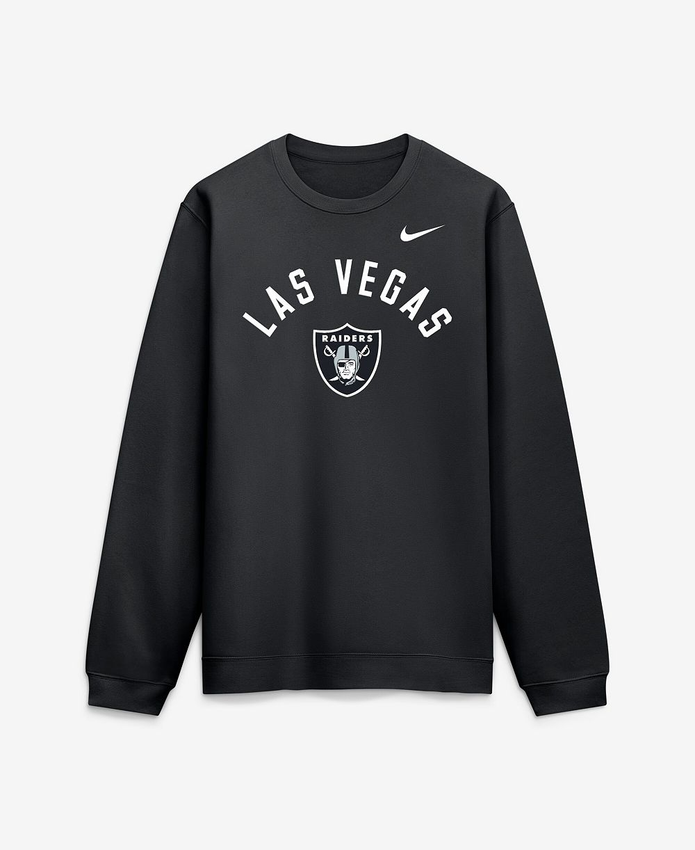 Мужская свитшот Nike Black Las Vegas Raiders Defensive Leader Club Fleece Pullover
