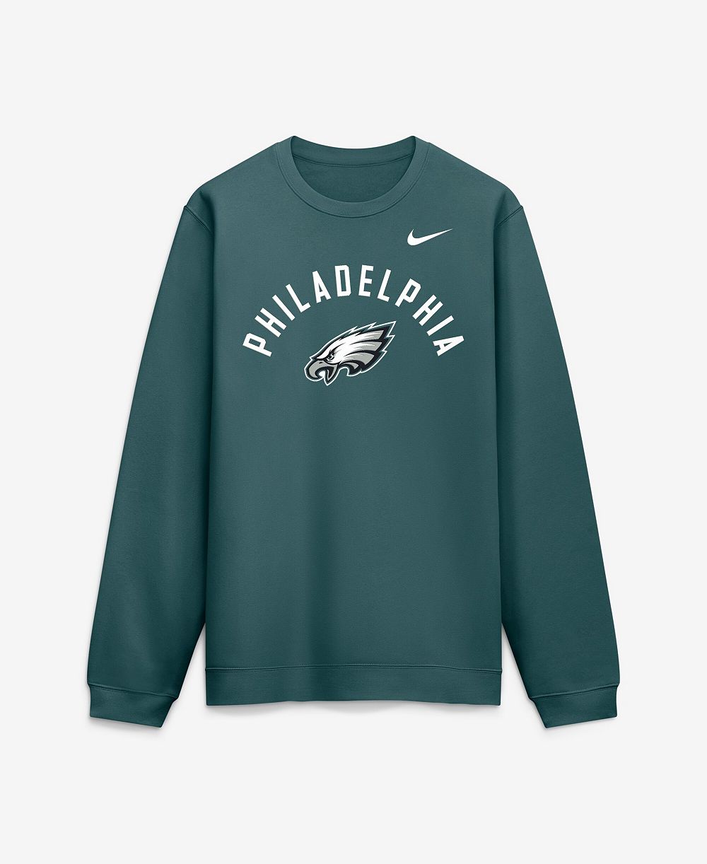 Nike Men's Midnight Green Philadelphia Eagles Defensive Leader Club Fleece Pullover Sweatshirt
