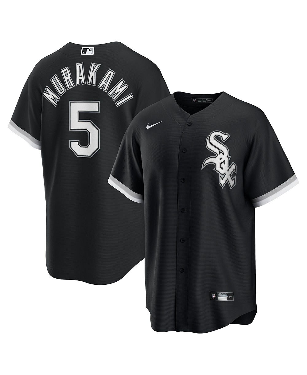 Nike Men's Munetaka Murakami Black Chicago White Sox Alternate Replica Jersey