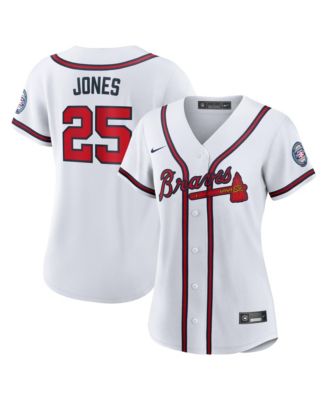 Женская джерси Nike Atlanta Braves 2026 Baseball Hall of Fame Retired Player Replica White