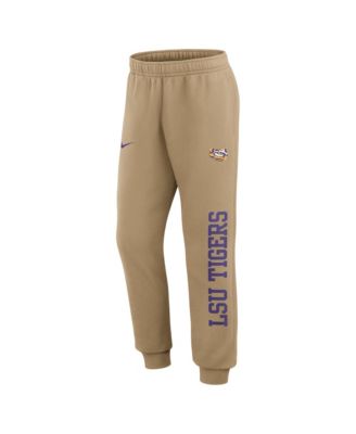 Мужские джоггеры Nike LSU Tigers Primetime Club Fleece Beige