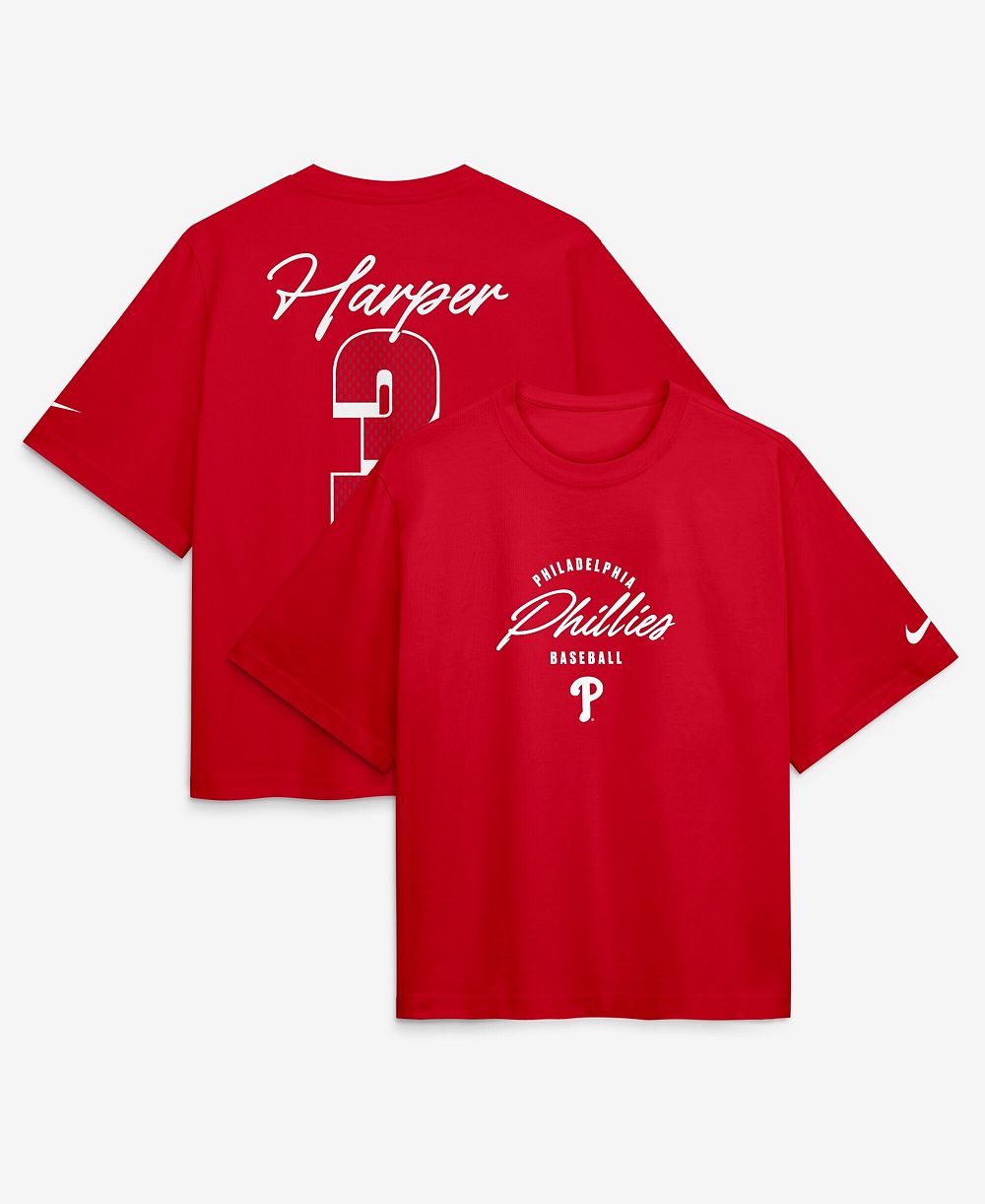Nike Women's Bryce Harper Philadelphia Phillies Premium Essentials Boxy Name & Number T-Shirt