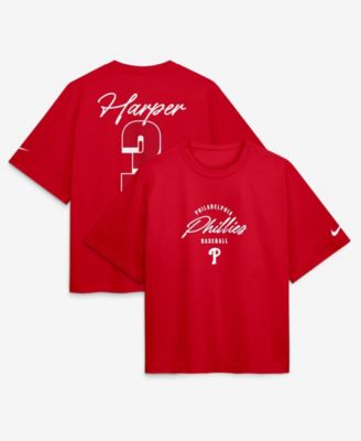 Женская футболка Nike Bryce Harper Philadelphia Phillies Premium Essentials Boxy Name & Number