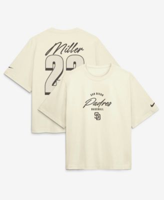 Женская футболка Nike Mason Miller San Diego Padres Boxy Name & Number