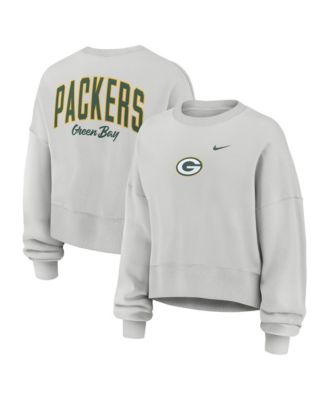 Nike Женская свитшот Nike Women's Gray Green Bay Packers Oversized Primetime Phoenix Fleece