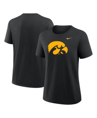 Nike Женская черная футболка с логотипом Iowa Hawkeyes