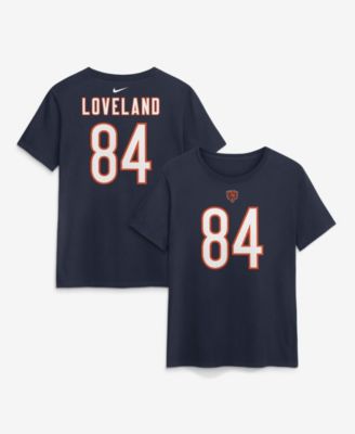 Женская футболка Nike Colston Loveland Navy Chicago Bears Name & Number