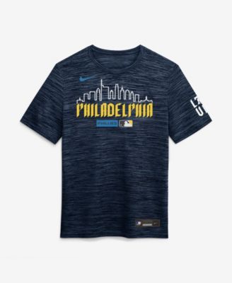 Nike Мужская футболка Nike Philadelphia Phillies Authentic Collection City Connect Velocity Dri-FIT, темно-синяя