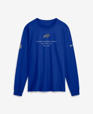 Мужская футболка Nike Buffalo Bills Sideline Bold Arch Star Dri-FIT Long Sleeve
