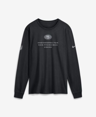 Nike Men's Black San Francisco 49ers Sideline Bold Arch Star Dri-FIT Long Sleeve T-Shirt
