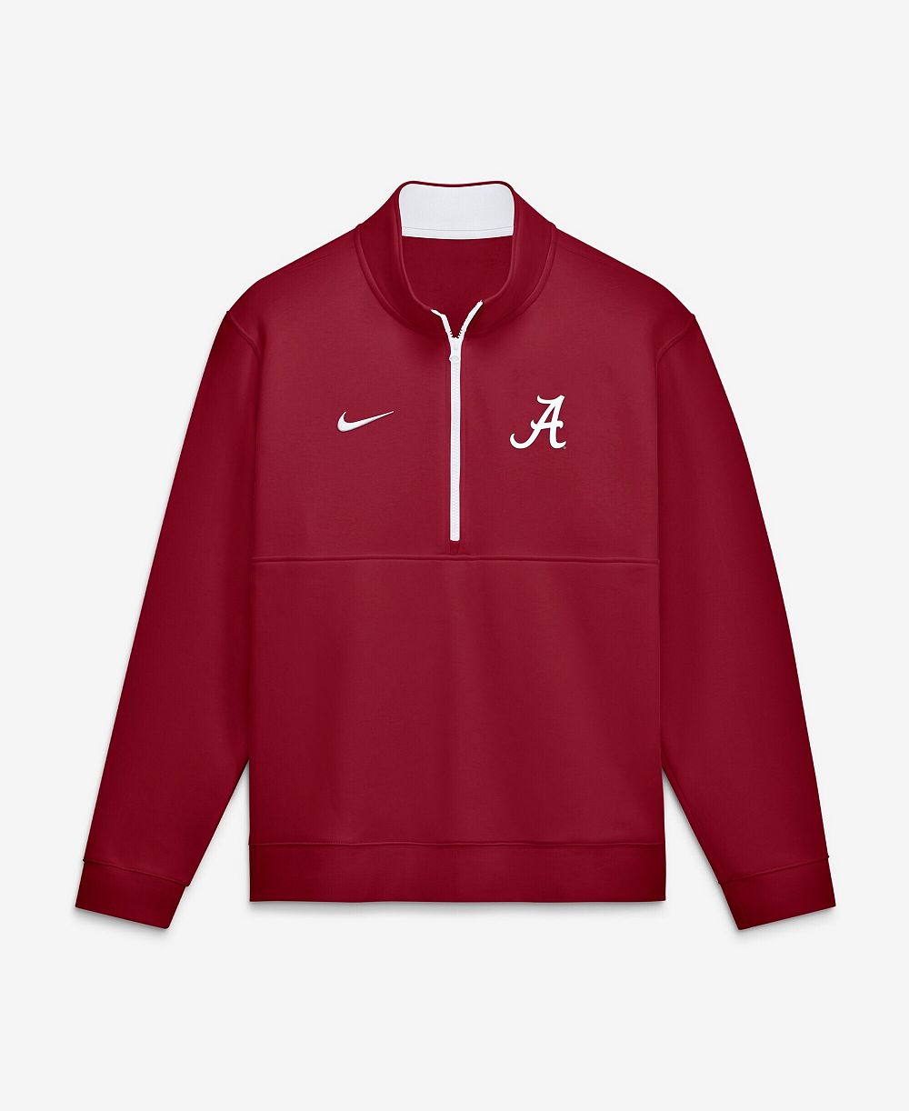 Свитшот Nike Men's Crimson Alabama Crimson Tide Primetime Club Fleece Half-Zip Pullover