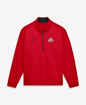 Nike Men's Scarlet Ohio State Buckeyes Primetime Club Fleece Half-Zip Pullover Sweatshirt
