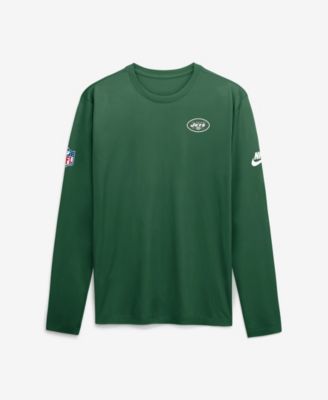 Nike Men's Green New York Jets Legend Small Logo Dri-FIT Long Sleeve T-Shirt