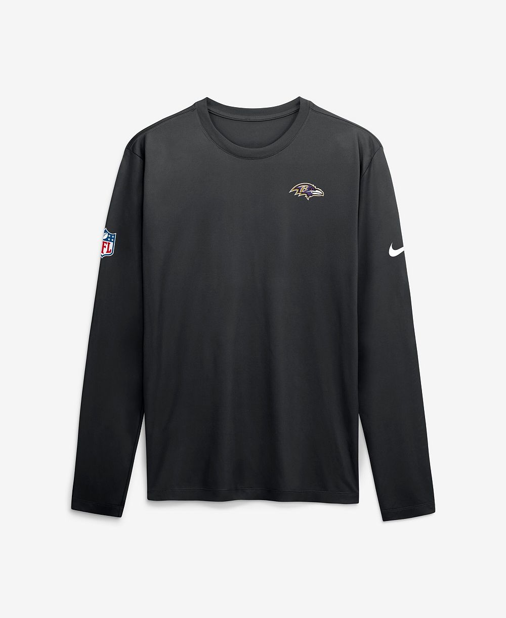 Nike Men's Black Baltimore Ravens Legend Small Logo Dri-FIT Long Sleeve T-Shirt