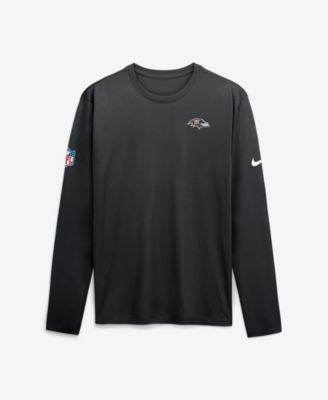 Nike Men's Black Baltimore Ravens Legend Small Logo Dri-FIT Long Sleeve T-Shirt