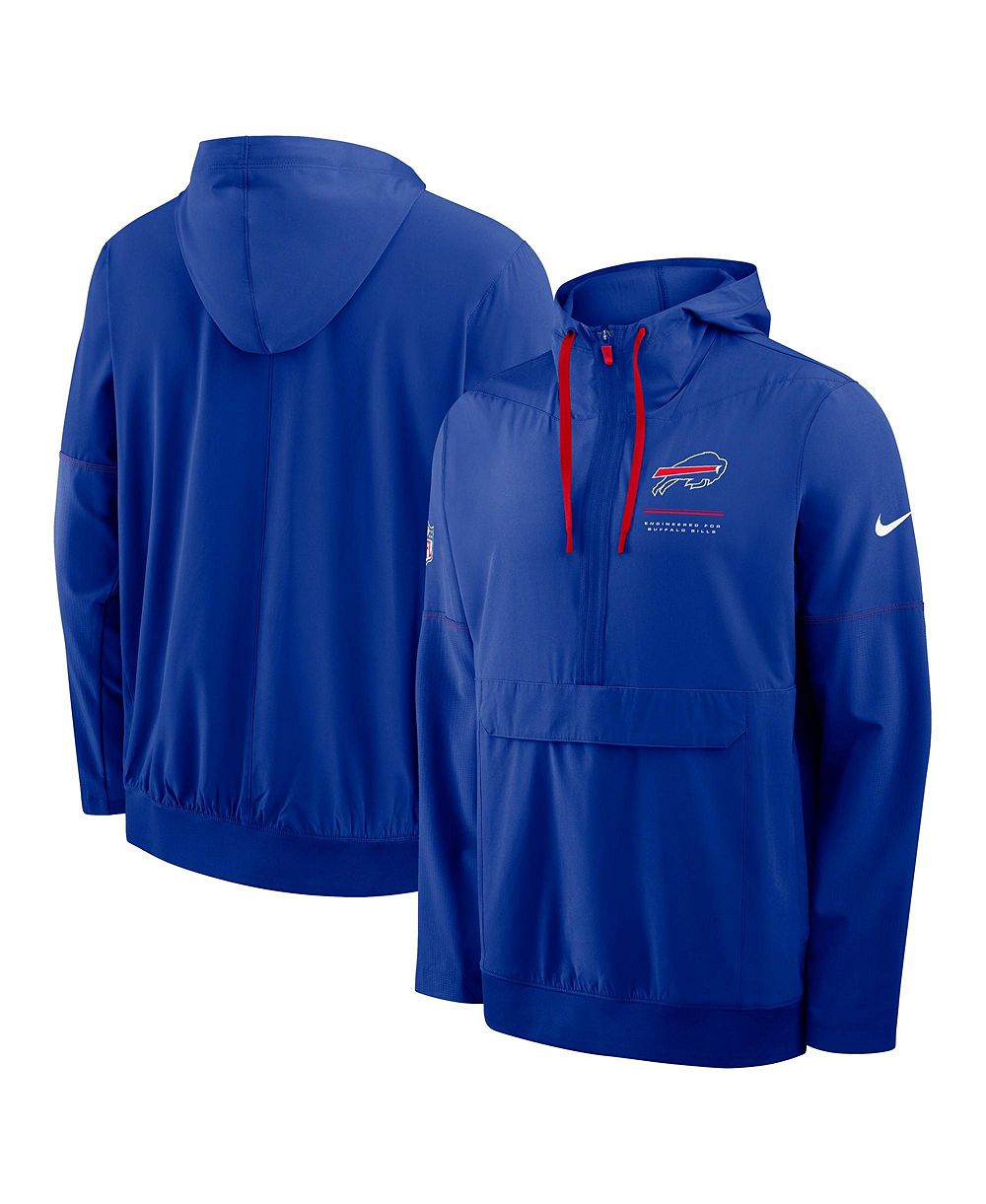Мужское худи Nike Royal Buffalo Bills Sideline Logo Glory Anorak Half-Zip