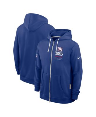 Мужское худи Nike Royal New York Giants Sideline Standard Issue Quarterback Scramble Dri-FIT Full-Zip