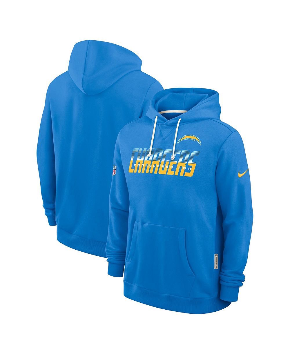Мужская толстовка Nike Powder Blue Los Angeles Chargers Sideline Standard Issue Top Prospect Dri-FIT