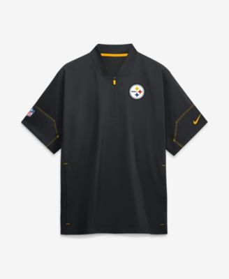 Мужская куртка Nike Black Pittsburgh Steelers Sideline Short Sleeve Quarter-Zip Coaches