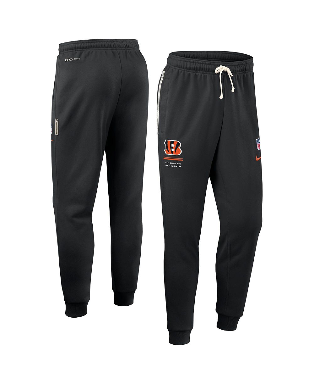 Nike Men's Black Cincinnati Bengals Sideline Standard Issue Touchback Kick Dri-FIT Taper Pants