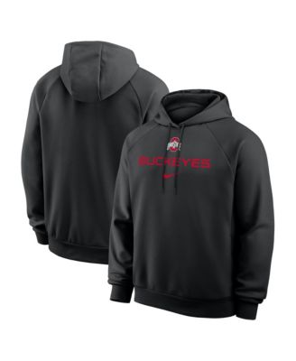Мужская худи Nike Black Ohio State Buckeyes Premium Performance Raglan Dri-FIT