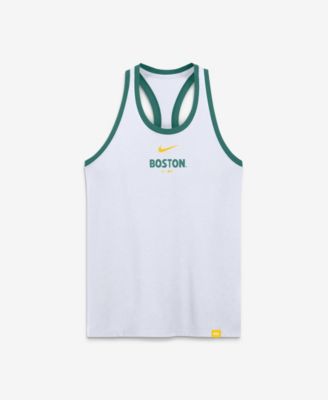 Женский топ Nike White Boston Red Sox City Connect Script Tri-Blend Dri-FIT Tank Top