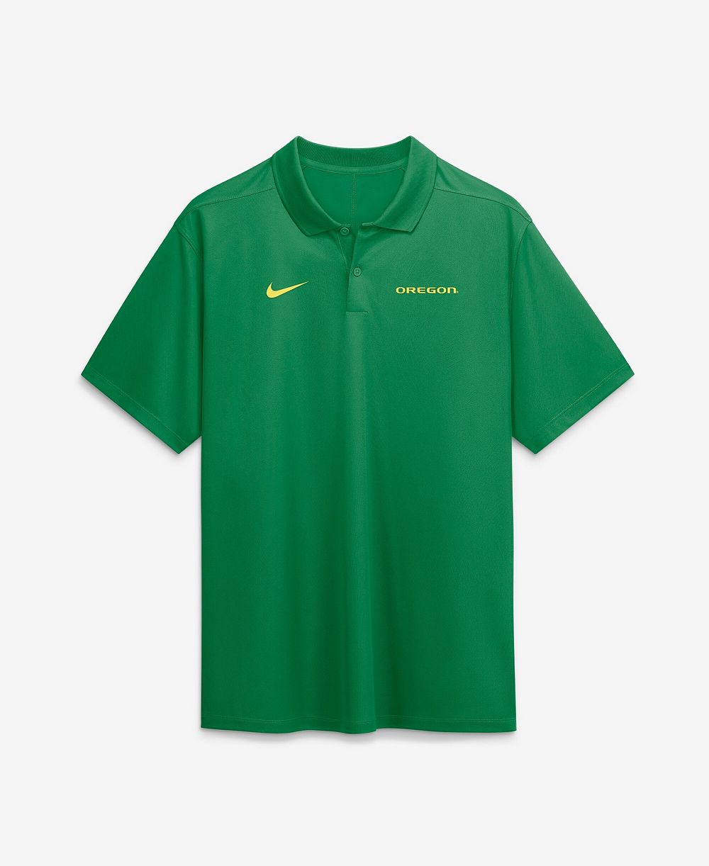 Мужская рубашка Nike Green Oregon Ducks Dri-FIT Victory Polo