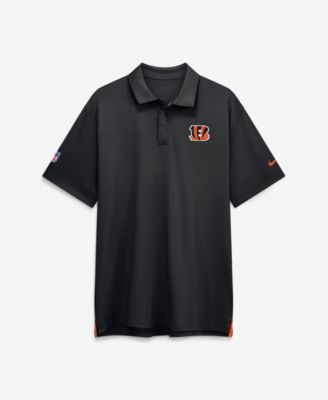 Nike Мужская рубашка-поло Dri-FIT Cincinnati Bengals Sideline Powerful Blocking, цвет Black