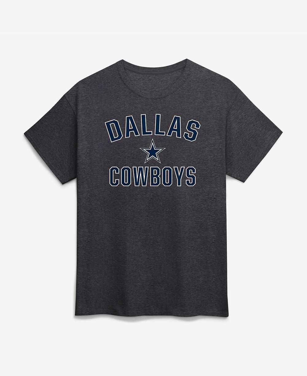 Мужская футболка Logo Athletic Charcoal Dallas Cowboys Cotton Victory Arch