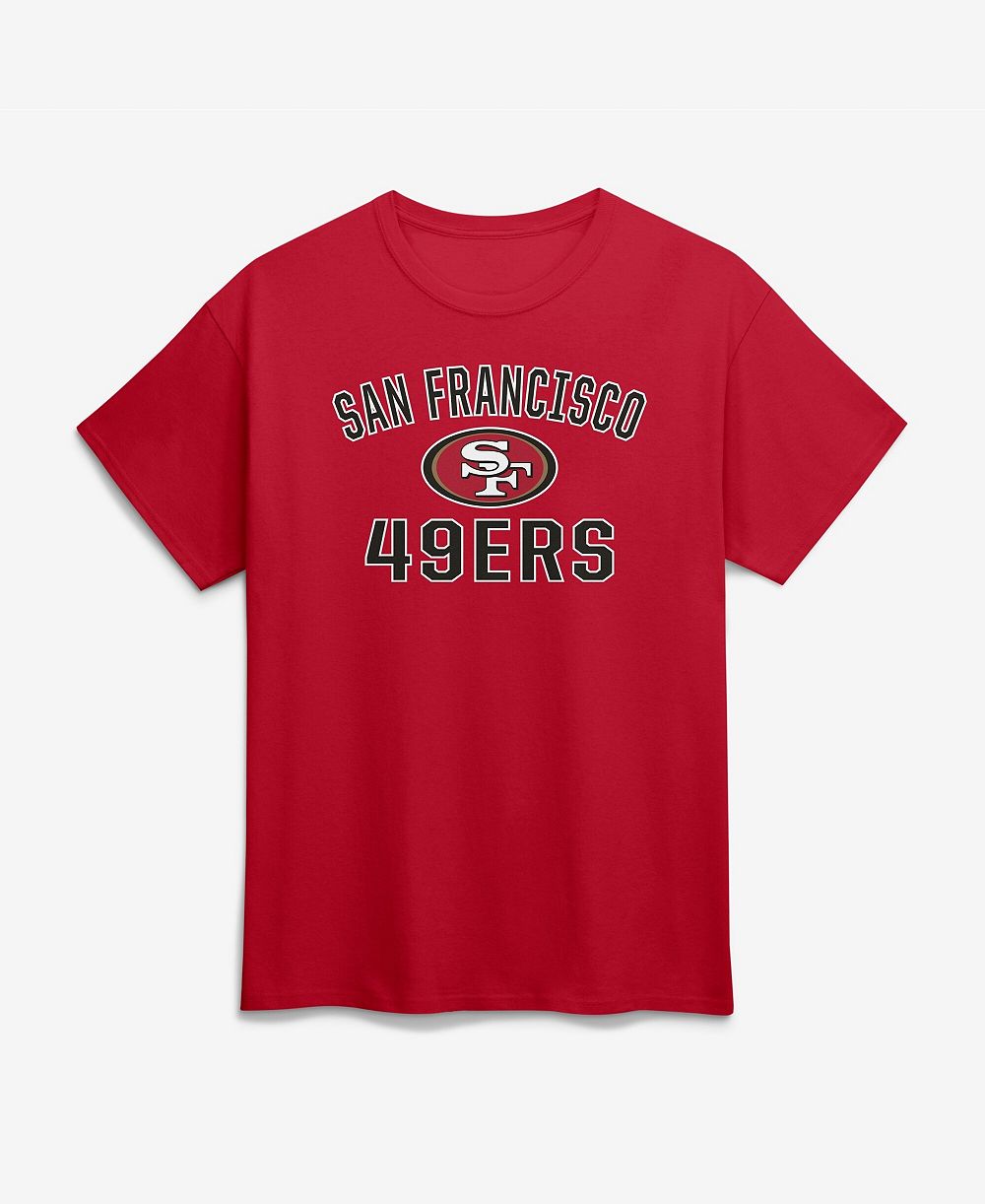 Logo Athletic Men's Cardinal San Francisco 49ers Cotton Victory Arch T-Shirt