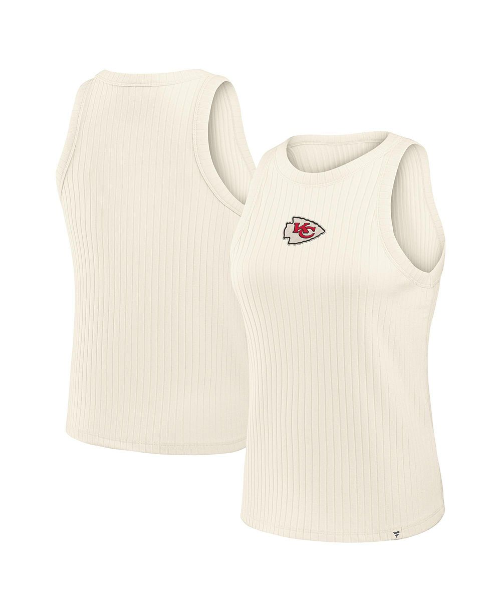 Fanatics Women's Kansas City Chiefs Star Play Tri-Blend Ribbed Tank Top