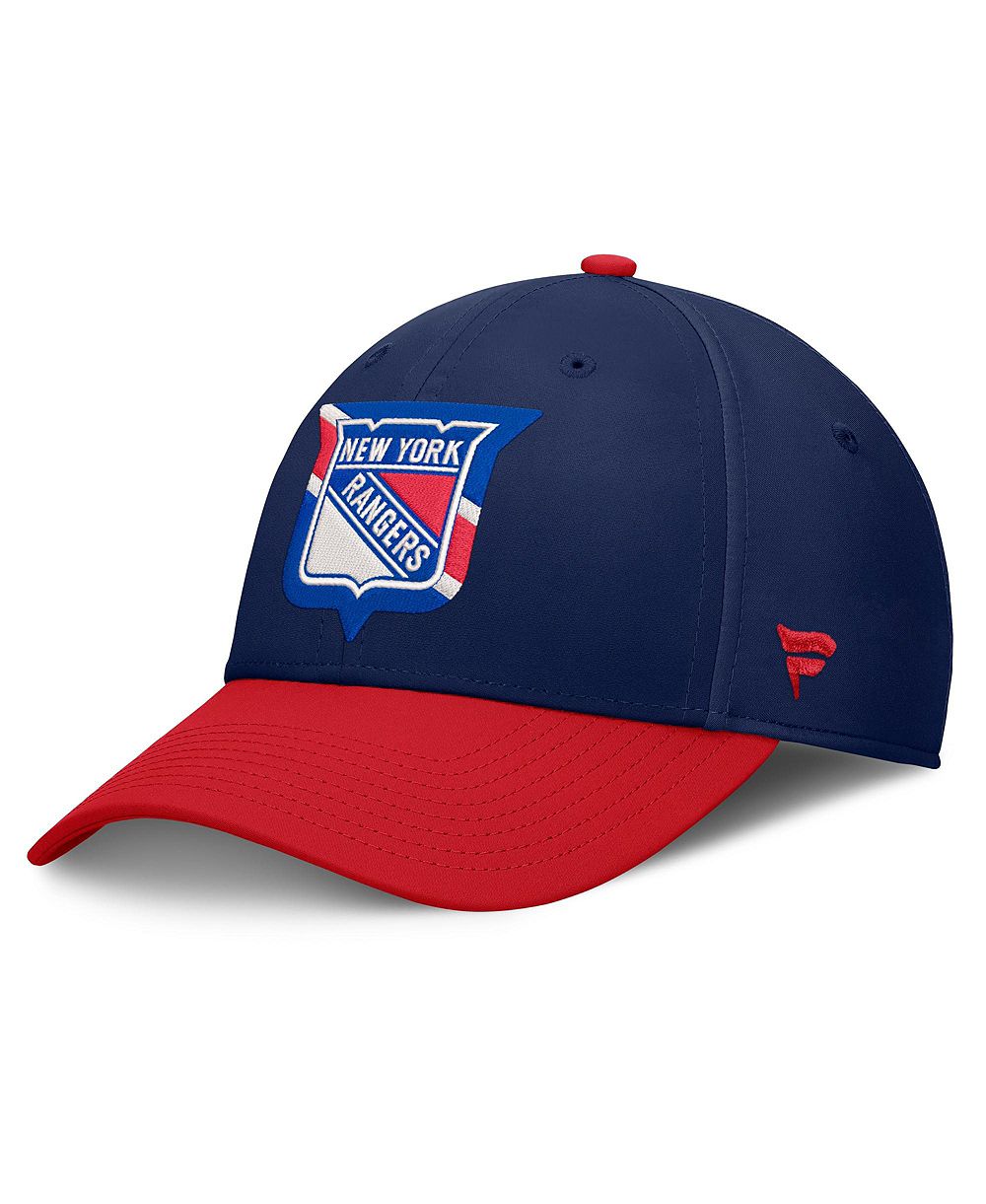 Мужская кепка Fanatics Navy/Red New York Rangers Flex Fit