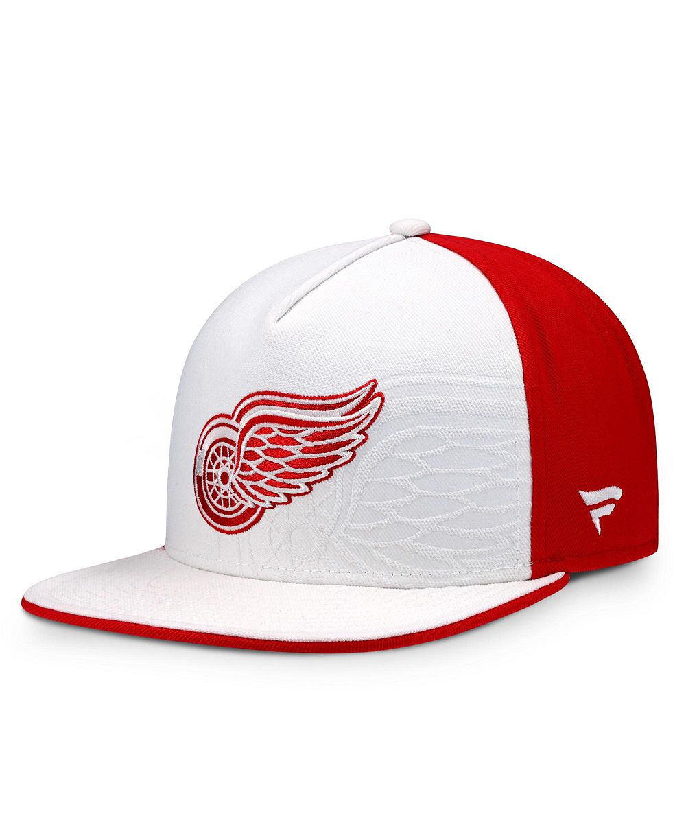 Fanatics Men's White/Red Detroit Red Wings Snapback Hat