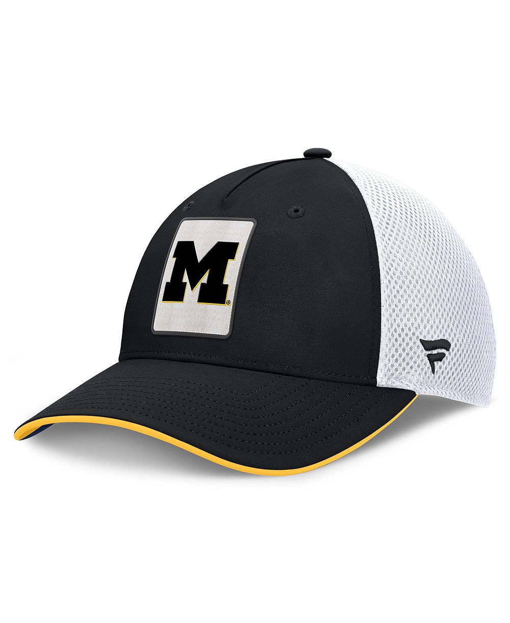 Мужская кепка Fanatics Black Michigan Wolverines 5-Panel Matter Flex