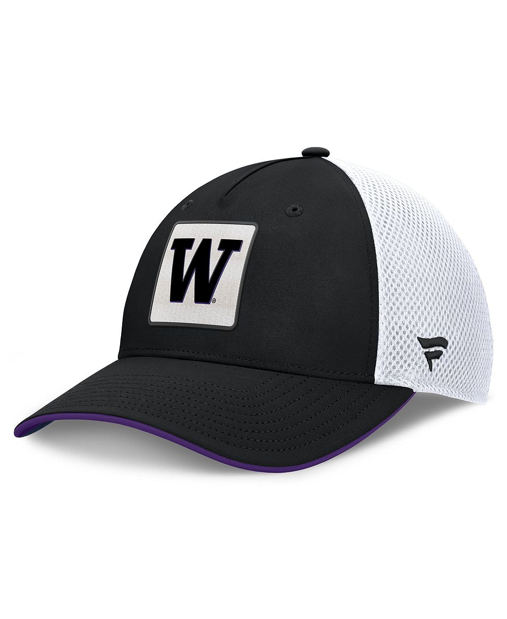 Мужская кепка Fanatics Black Washington Huskies 5-Panel Matter Flex Hat